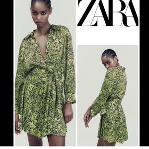 NEW with tags Zara print mini dress